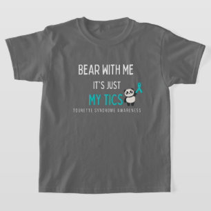 Camiseta urso comigo Tourette Síndrome de Tourette crianças