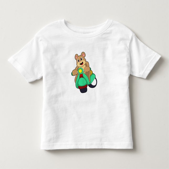 Camiseta Urso como Biker com Patinete.PNG (Frente)