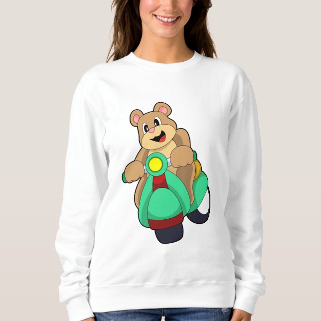 Camiseta Urso como Biker com Patinete.PNG (Frente)