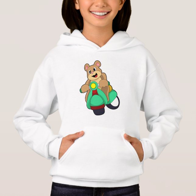 Camiseta Urso como Biker com Patinete.PNG (Frente)