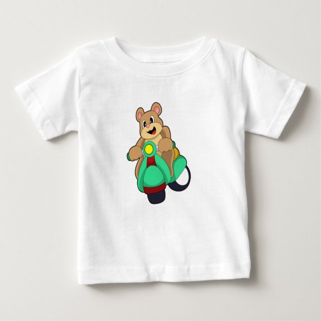 Camiseta Urso como Biker com Patinete.PNG (Frente)