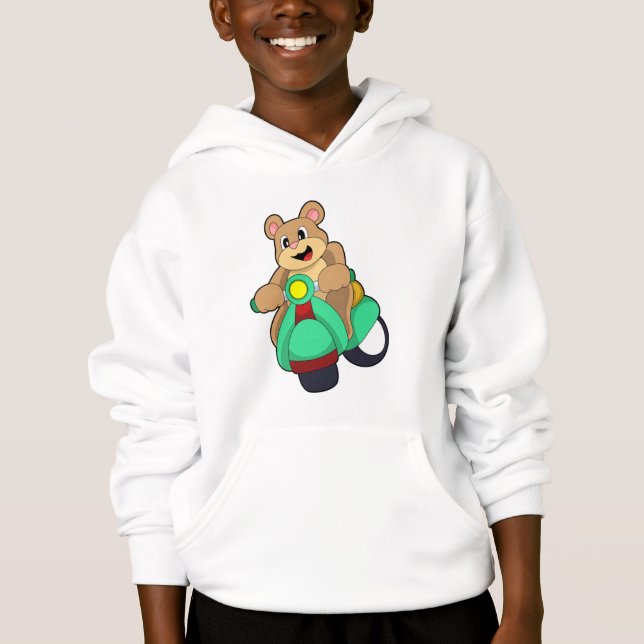 Camiseta Urso como Biker com Patinete.PNG (Frente)