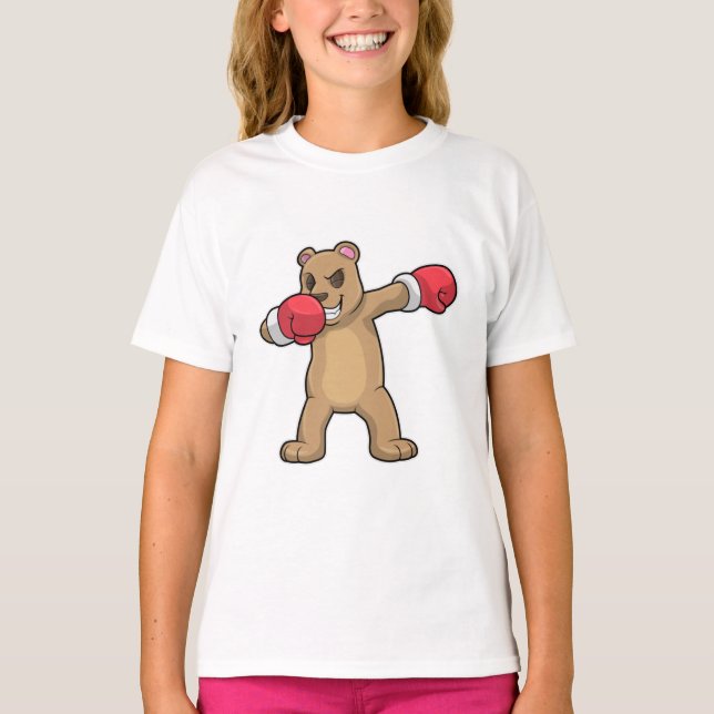 Camiseta Urso como Boxer na guia Dança Boxing & Hip Hop (Frente)