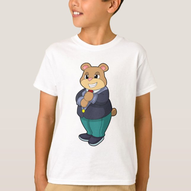 Camiseta Urso como Noivo com Terno (Frente)