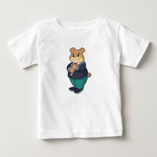 Camiseta Urso como Noivo com Terno (Frente)