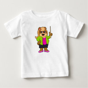 Camiseta Urso como Professor com Óculos