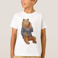 Urso como Secretário com Telefone