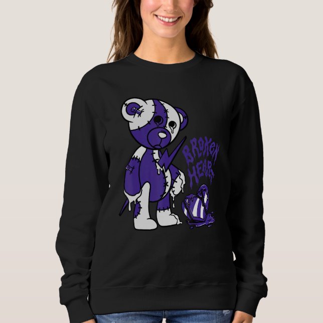 Camiseta Urso Coração Quebrado Ama 5s Combinando (Frente)