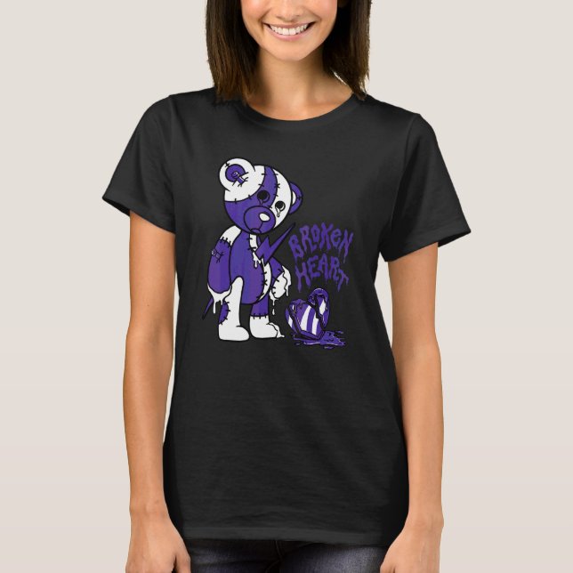 Camiseta Urso Coração Quebrado Ama 5s Combinando (Frente)