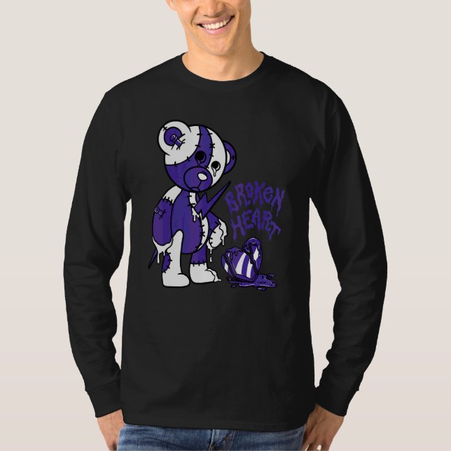 Camiseta Urso Coração Quebrado Ama 5s Combinando (Frente)
