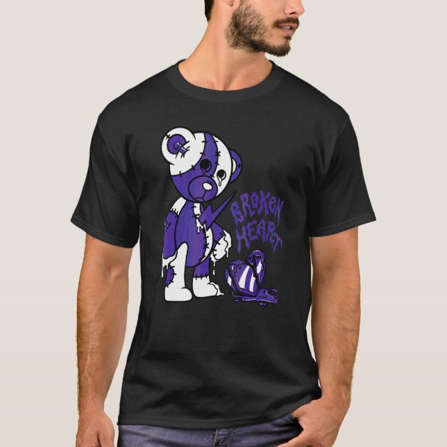Camiseta Urso Coração Quebrado  Ama 5s Combinando (Frente)