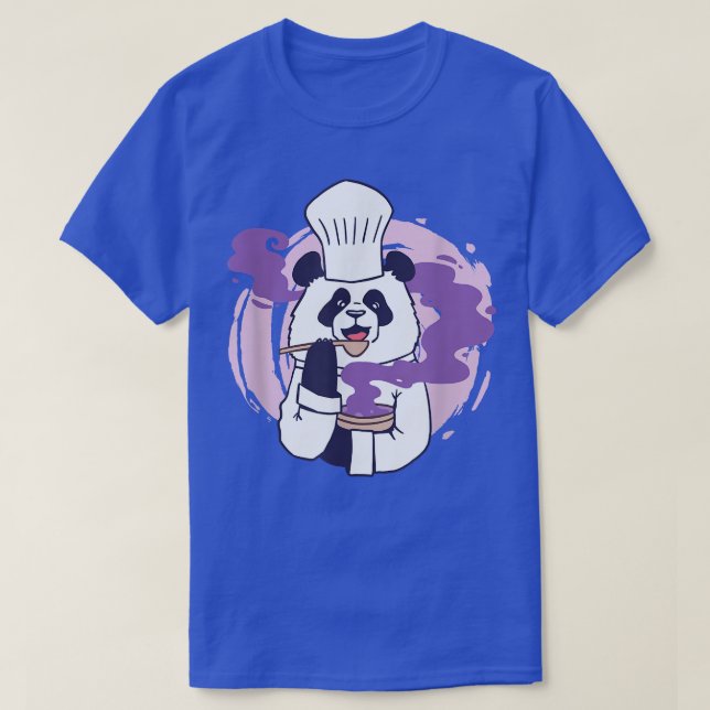 Camiseta Urso Cozinhar Panda (Frente do Design)