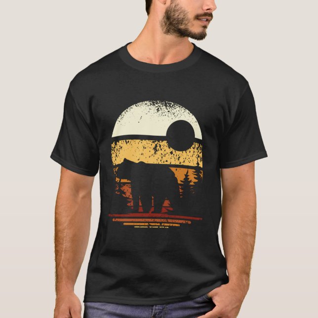 Camiseta Urso da Floresta Retroativa (Frente)