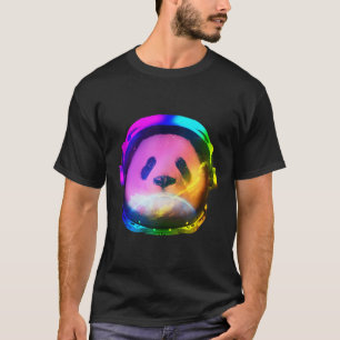Camiseta Urso da Galáxia Espacial Panda Astronauta