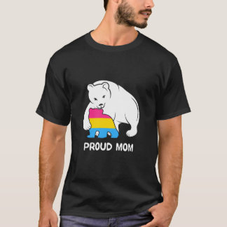 Camiseta Urso da Mãe Dia de as mães Pansexual