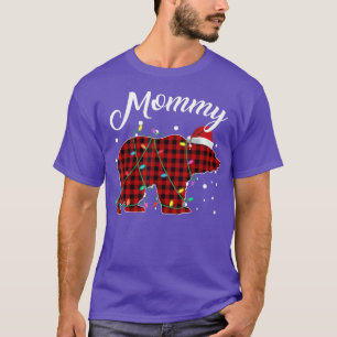Camiseta Urso da Mamãe Vermelha Correspondendo Buffalo Paja