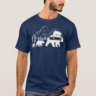 Camiseta Urso da múmia com Cubs Vintage Sunset - Família Re