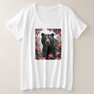 Camiseta Urso da Virgínia Ocidental Rodeado por Rhododendro