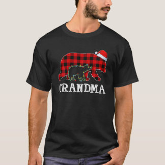 Camiseta Urso da Vovó da Xadrez Vermelha
