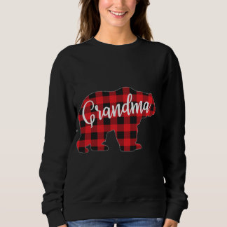 Camiseta Urso da Vovó Xadrez Vermelha Correspondendo à Famí