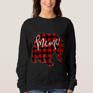 Camiseta Urso da Xadrez Vermelha Correspondendo à Família P