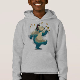 Camiseta Urso Dançante com fones de ouvido