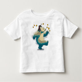 Camiseta Urso Dançante com fones de ouvido