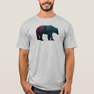 Camiseta Urso das Luzes do norte