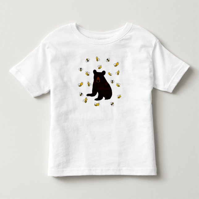 Camiseta Urso de Abelhas de Mel Pequeno (Frente)