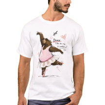 Urso de Ballet Divertido Dançando Como Se Ninguém