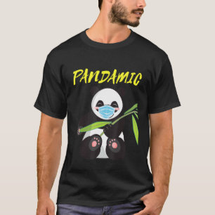 Camiseta Urso de Bambu Pandâmico com Pai Pandêmico de Másca
