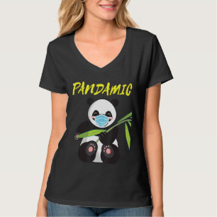 Camiseta Urso de Bambu Pandâmico com Pai Pandêmico de Másca