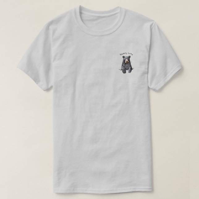 Camiseta Urso de bolso KiniArt (Frente do Design)
