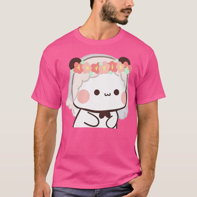 Camiseta Urso De Bubu E Casal De Panda E Brilho (Frente)