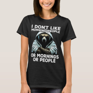 Camiseta Urso de Café Eu não gosto de pessoas matinais