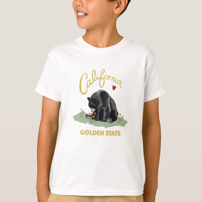Camiseta Urso de Califórnia - o amor de Cali caçoa o (Frente)