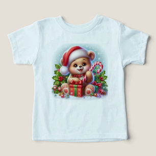 Camiseta Urso de Cana de Açúcar Natal para Bebê Urso" –