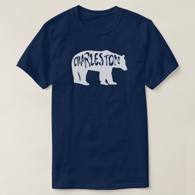 Camiseta Urso de Charleston West Virginia (Frente do Design)