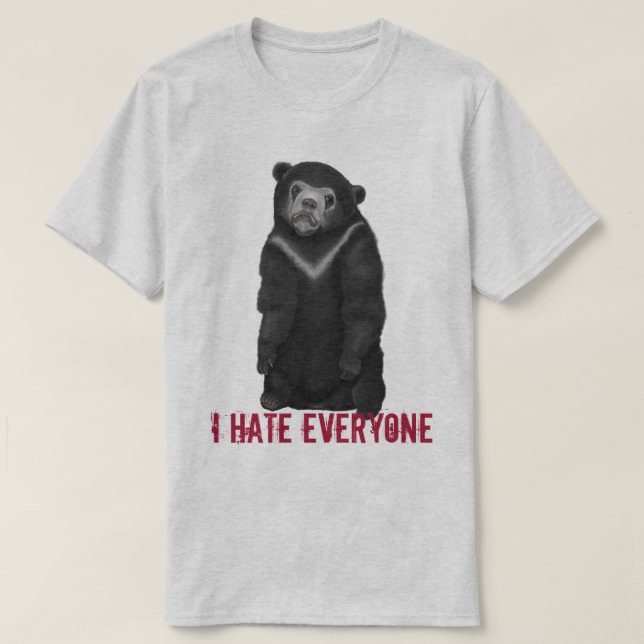 Camiseta Urso de confissão (Frente do Design)