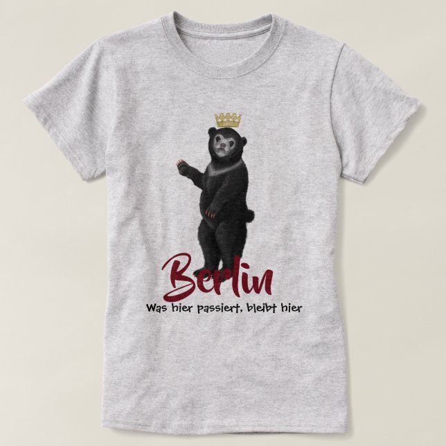 Camiseta Urso de Confissão de Berlim (Frente do Design)