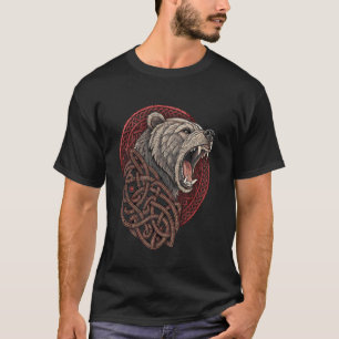 Camiseta Urso de Entrelaçamento Nórdico – Viking Nórdico