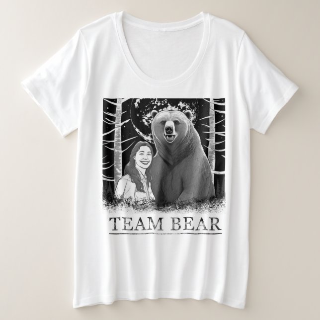 Camiseta Urso de Equipe (Frente do Design)