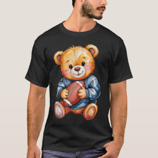 Camiseta Urso de Futebol Fofo
