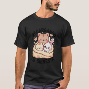 Camiseta Urso de Gato Teddy Bunny Coração RECARGANDO 1 Porc