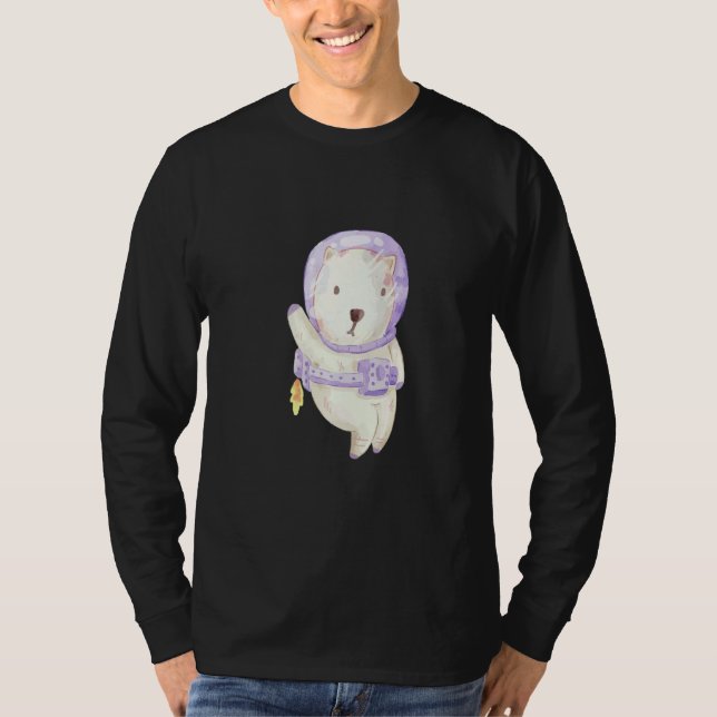 Camiseta Urso de Gelo do Astronauta Gelado (Frente)