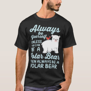 Camiseta Urso De Gelo Gelado Um Urso Polar