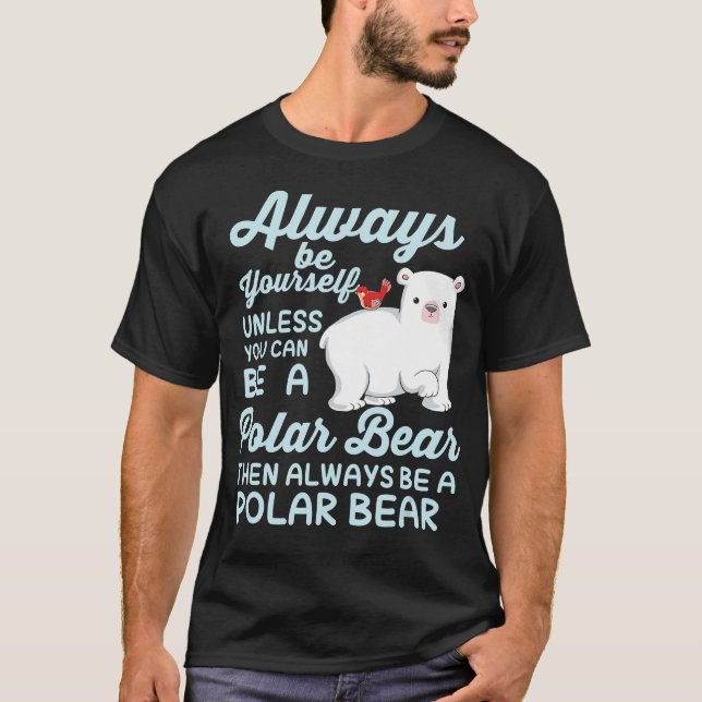 Camiseta Urso De Gelo Gelado Um Urso Polar (Frente)