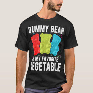 Camiseta Urso De Goma É Meu Legume Favorito Urso De Goma En