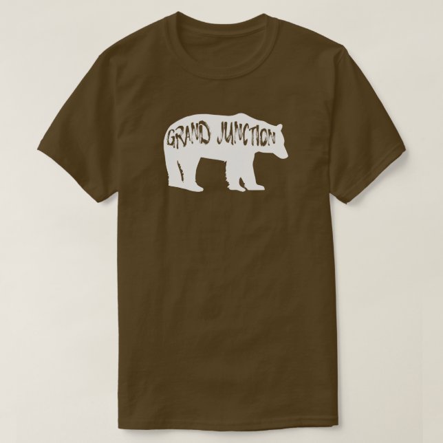 Camiseta Urso de Grand Junction Colorado (Frente do Design)