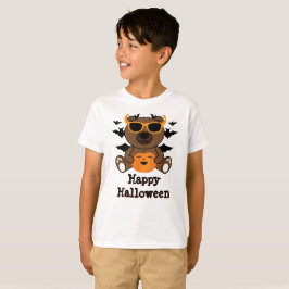Camiseta Urso de Halloween abóbora Legal fofo Personalizar